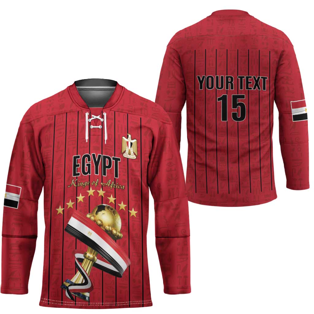 Custom Egypt Football Hockey Jersey Kings of Africa Champions