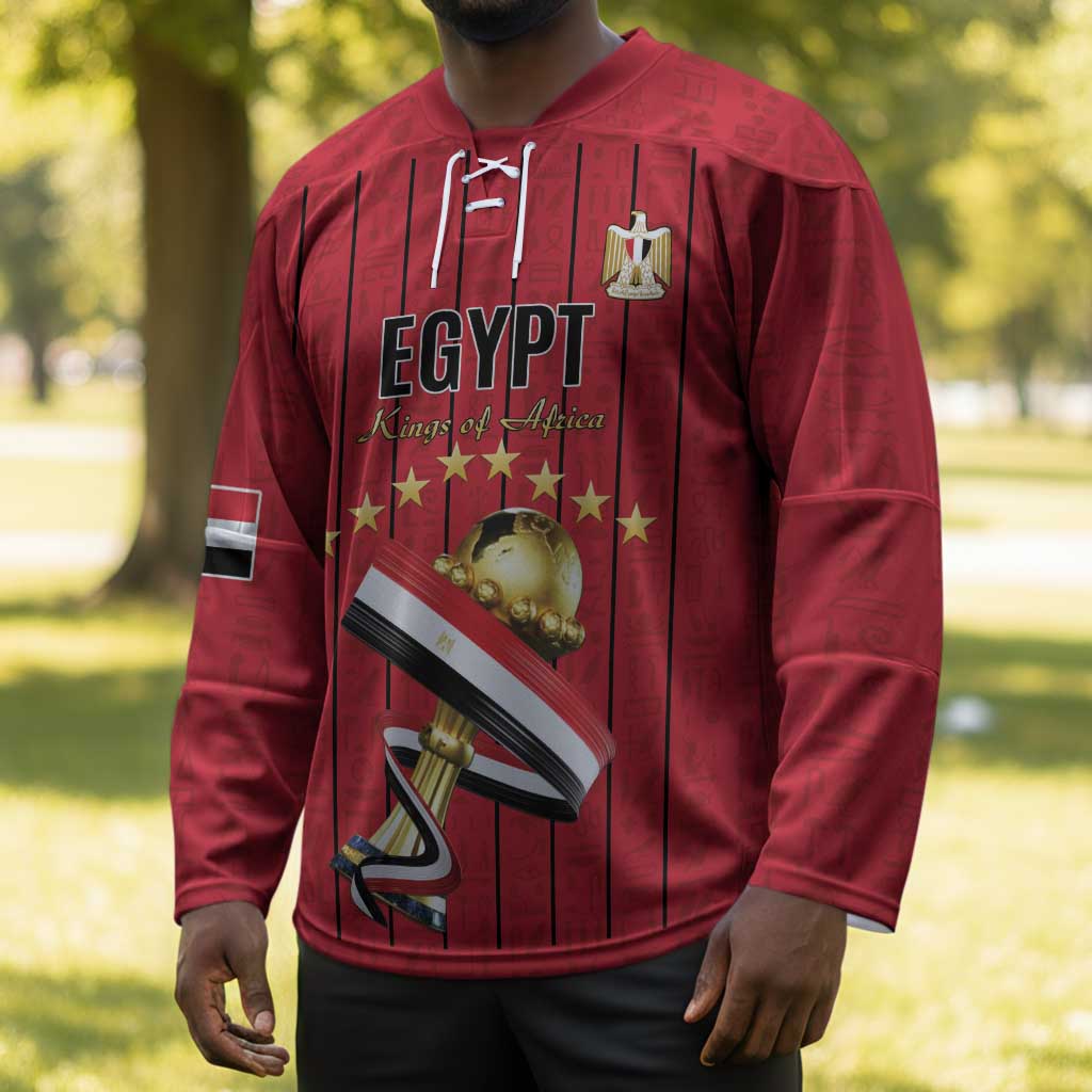 Custom Egypt Football Hockey Jersey Kings of Africa Champions