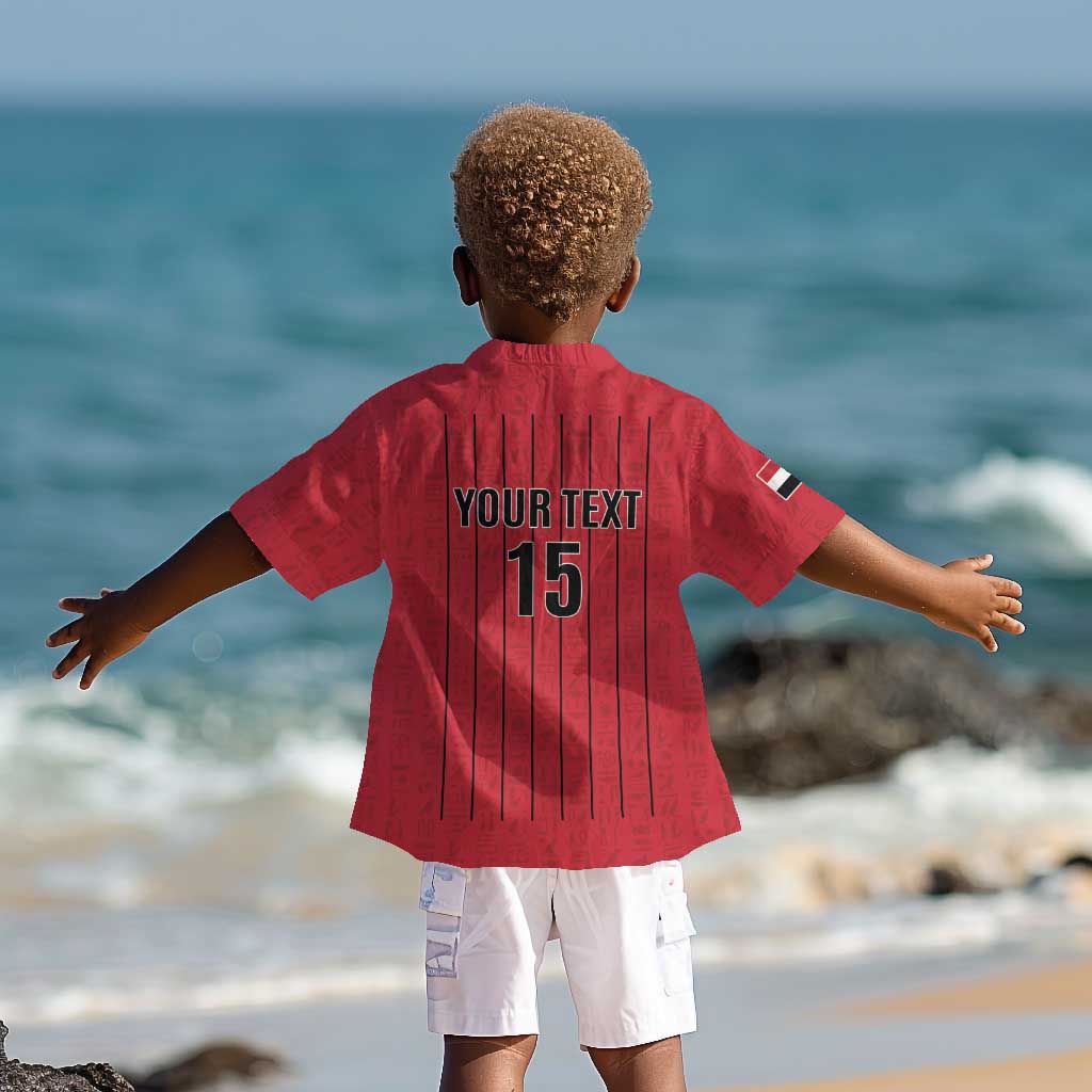 Custom Egypt Football Kid Hawaiian Shirt Kings of Africa Champions
