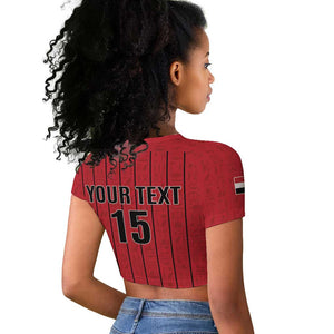 Custom Egypt Football Raglan Cropped T shirt Kings of Africa Champions