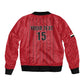 Custom Egypt Football Sleeve Zip Bomber Jacket Kings of Africa Champions