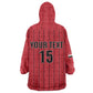 Custom Egypt Football Wearable Blanket Hoodie Kings of Africa Champions