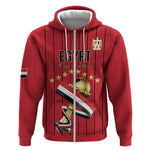 Custom Egypt Football Zip Hoodie Kings of Africa Champions