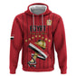 Custom Egypt Football Zip Hoodie Kings of Africa Champions