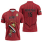 Custom Egypt Football Zipper Polo Shirt Kings of Africa Champions