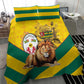 Happy Togo Independence Day Bedding Set Lion With Coat Of Arms - Kente Pattern
