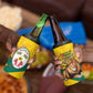 Happy Togo Independence Day 4 in 1 Can Cooler Tumbler Lion With Coat Of Arms - Kente Pattern