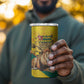 Happy Togo Independence Day 4 in 1 Can Cooler Tumbler Lion With Coat Of Arms - Kente Pattern