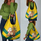 Happy Togo Independence Day Grocery Bag Lion With Coat Of Arms - Kente Pattern