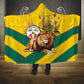 Happy Togo Independence Day Hooded Blanket Lion With Coat Of Arms - Kente Pattern
