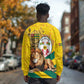Happy Togo Independence Day Long Sleeve Shirt Lion With Coat Of Arms - Kente Pattern