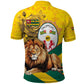 Happy Togo Independence Day Polo Shirt Lion With Coat Of Arms - Kente Pattern