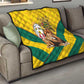 Happy Togo Independence Day Quilt Lion With Coat Of Arms - Kente Pattern