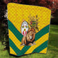 Happy Togo Independence Day Quilt Lion With Coat Of Arms - Kente Pattern