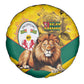 Happy Togo Independence Day Spare Tire Cover Lion With Coat Of Arms - Kente Pattern