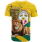Happy Togo Independence Day T shirt Lion With Coat Of Arms - Kente Pattern