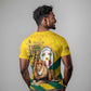 Happy Togo Independence Day T shirt Lion With Coat Of Arms - Kente Pattern