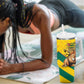Happy Togo Independence Day Tumbler With Handle Lion With Coat Of Arms - Kente Pattern