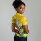 Happy Togo Independence Day Women Polo Shirt Lion With Coat Of Arms - Kente Pattern
