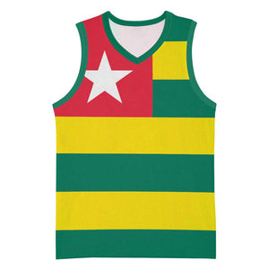 Togolese Independence Day Basketball Jersey Flag Style - African Pride