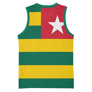 Togolese Independence Day Basketball Jersey Flag Style - African Pride