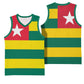 Togolese Independence Day Basketball Jersey Flag Style - African Pride