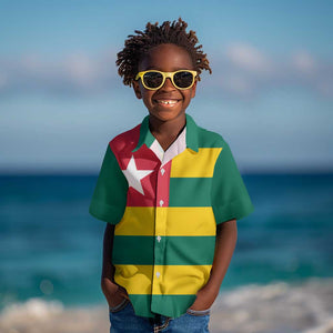 Togolese Independence Day Kid Hawaiian Shirt Flag Style