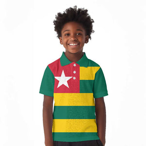 Togolese Independence Day Kid Polo Shirt Flag Style