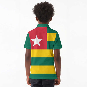 Togolese Independence Day Kid Polo Shirt Flag Style