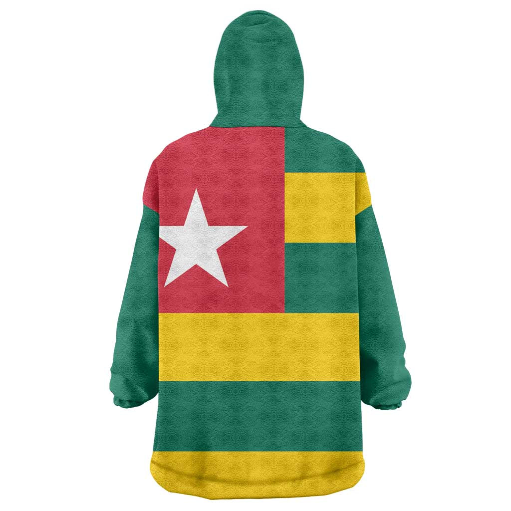 Togolese Independence Day Kid Wearable Blanket Hoodie Flag Style