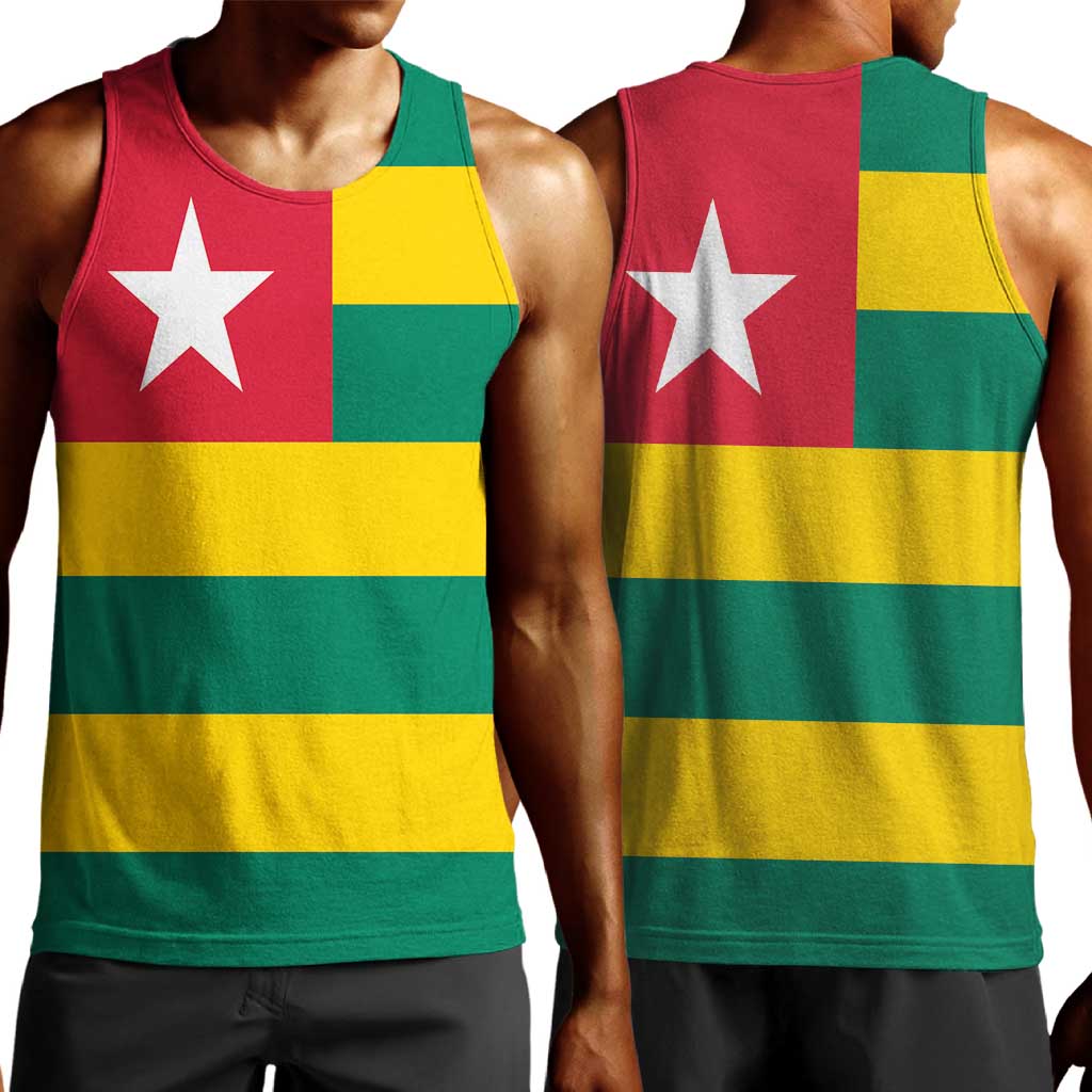 Togolese Independence Day Men Tank Top Flag Style
