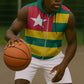 Togolese Independence Day Sleeveless Zip Hoodie Flag Style - African Pride