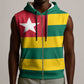 Togolese Independence Day Sleeveless Zip Hoodie Flag Style - African Pride