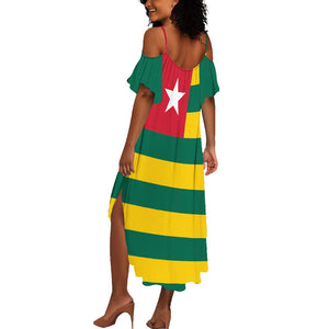 Togolese Independence Day Summer Maxi Dress Flag Style