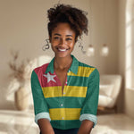 Togolese Independence Day Women Casual Shirt Flag Style
