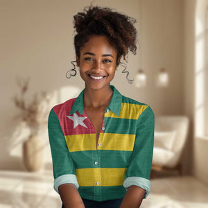Togolese Independence Day Women Casual Shirt Flag Style
