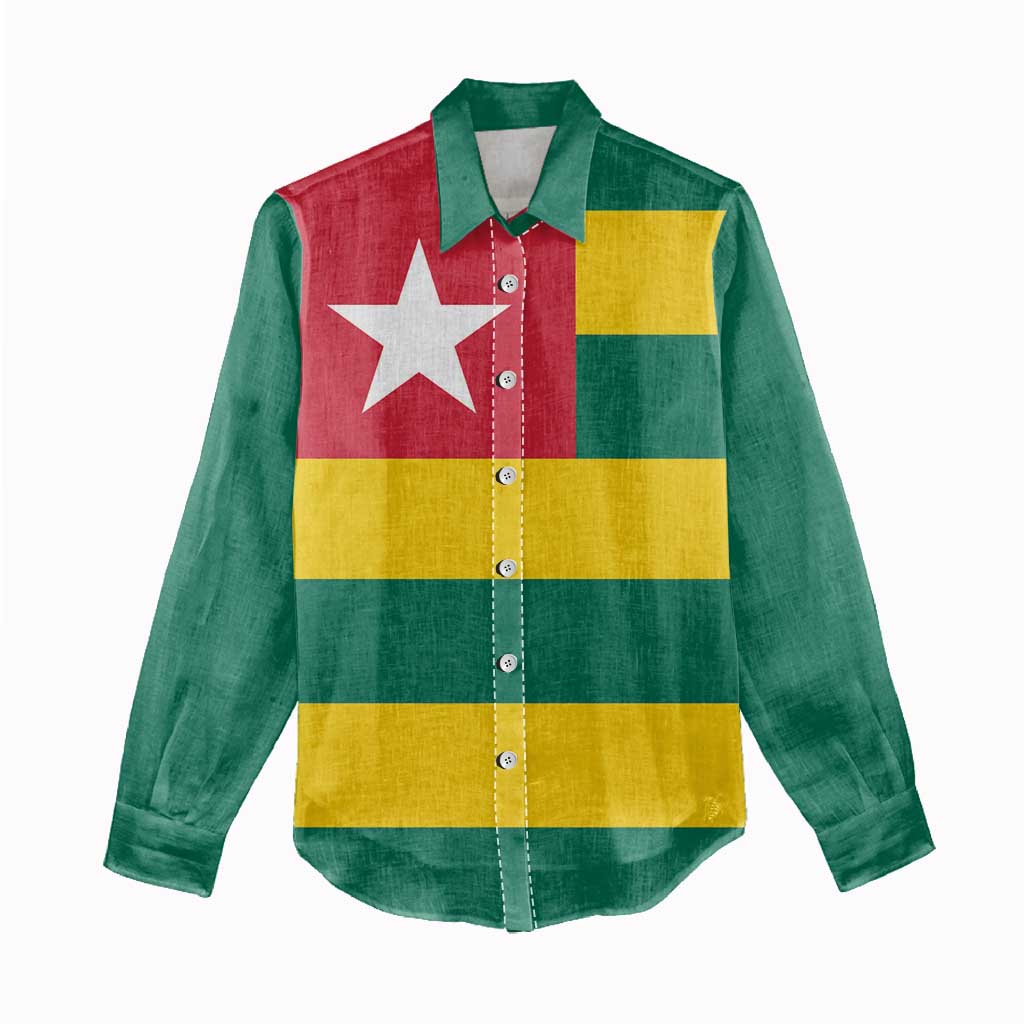 Togolese Independence Day Women Casual Shirt Flag Style