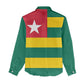 Togolese Independence Day Women Casual Shirt Flag Style
