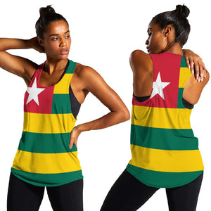 Togolese Independence Day Women Racerback Tank Flag Style