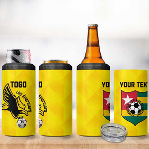 Custom Togo Football 4 in 1 Can Cooler Tumbler Go Champions