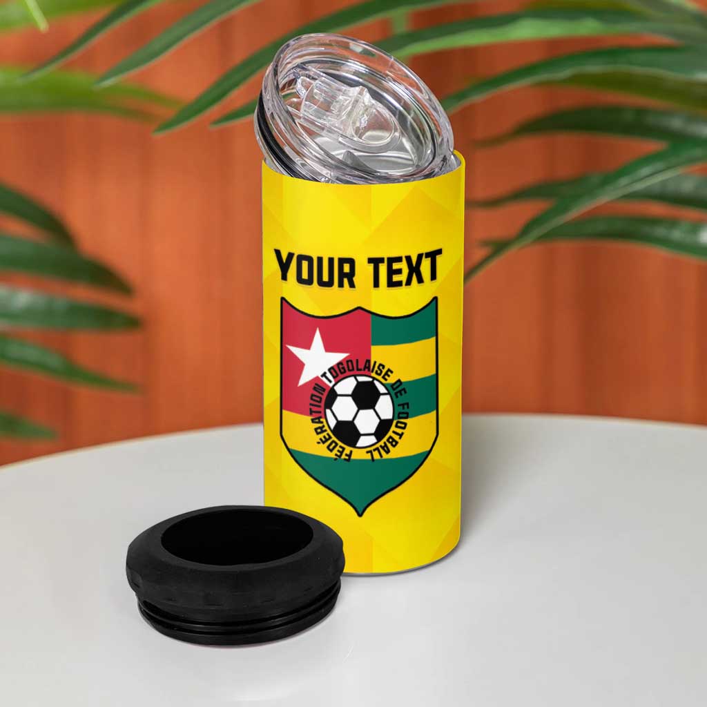 Custom Togo Football 4 in 1 Can Cooler Tumbler Go Champions