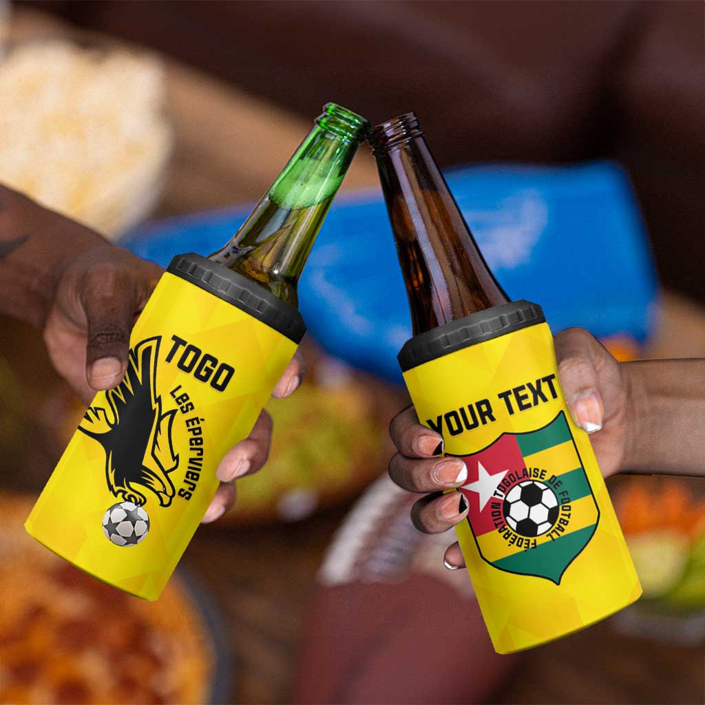 Custom Togo Football 4 in 1 Can Cooler Tumbler Go Champions