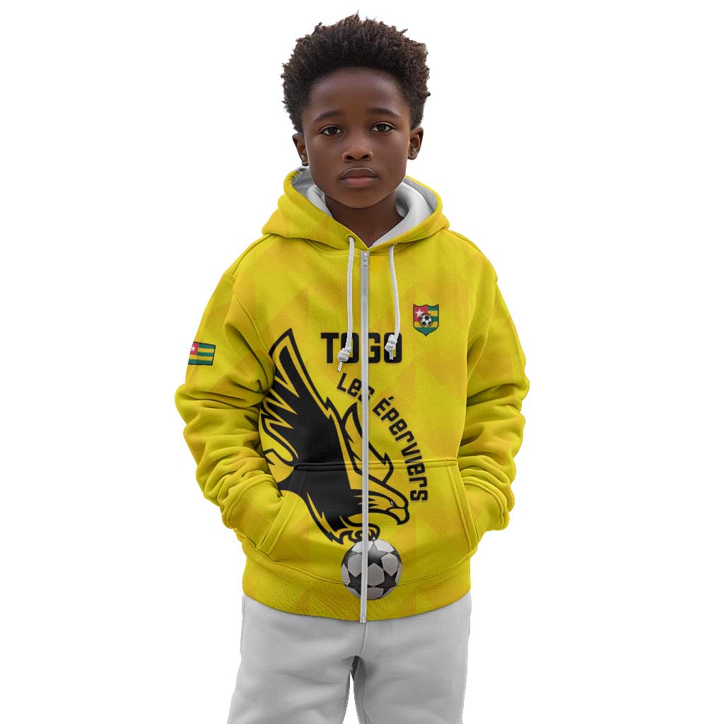Custom Togo Football Kid Hoodie Go Champions