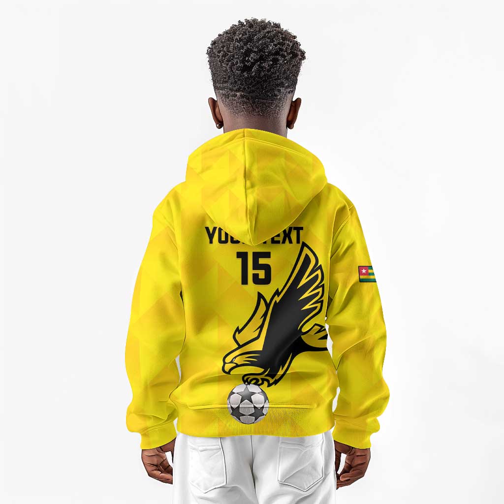 Custom Togo Football Kid Hoodie Go Champions