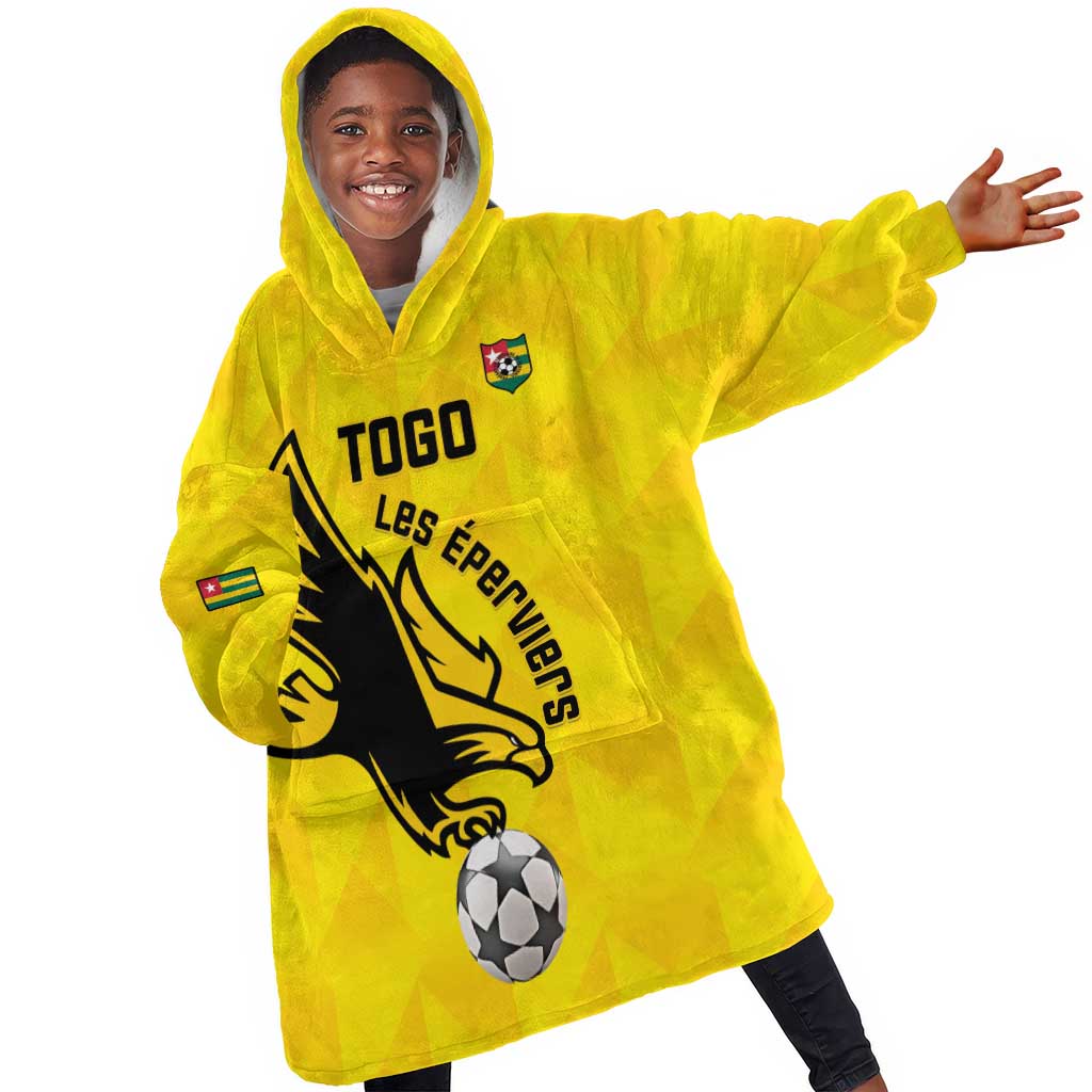 Custom Togo Football Kid Wearable Blanket Hoodie Go Champions