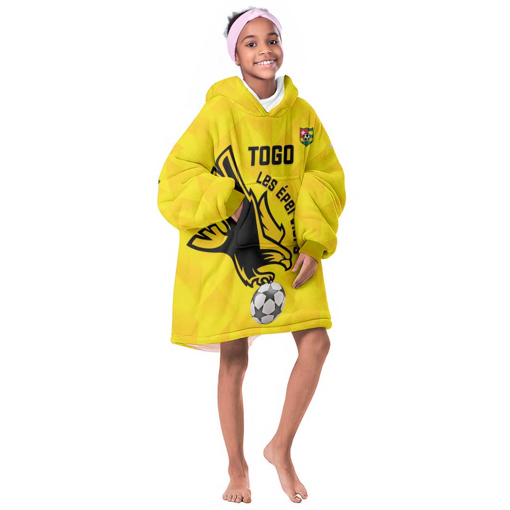 Custom Togo Football Kid Wearable Blanket Hoodie Go Champions