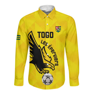 Custom Togo Football Long Sleeve Button Shirt Go Champions