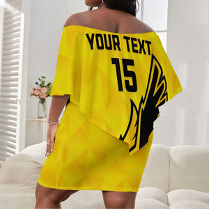 Custom Togo Football Off Shoulder Short Dress Go Champions