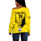 Custom Togo Football Off Shoulder Sweater Go Champions