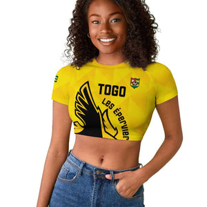 Custom Togo Football Raglan Cropped T shirt Go Champions